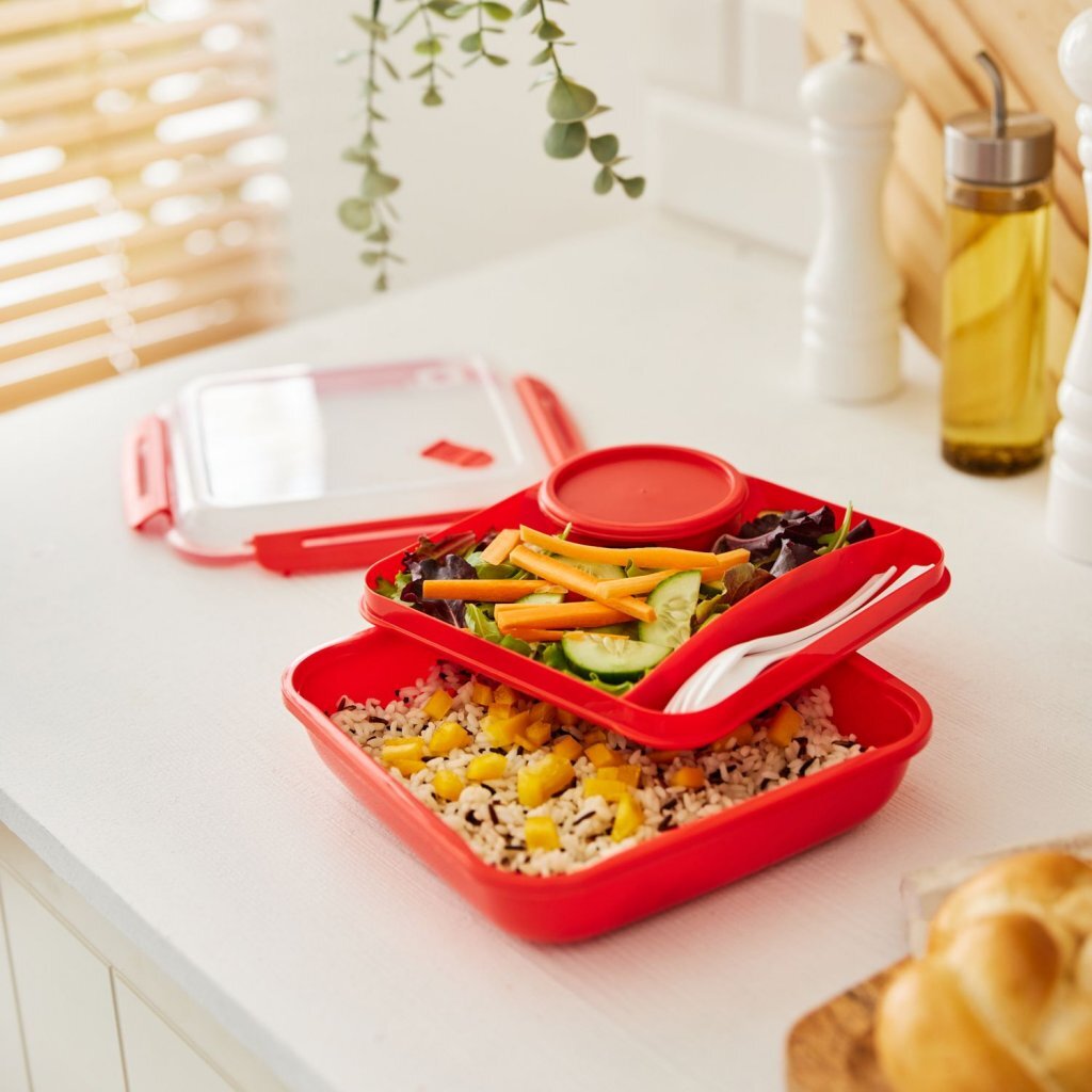 Rotho Memory Lunchbox Magnetron To Go Rood - Image 2