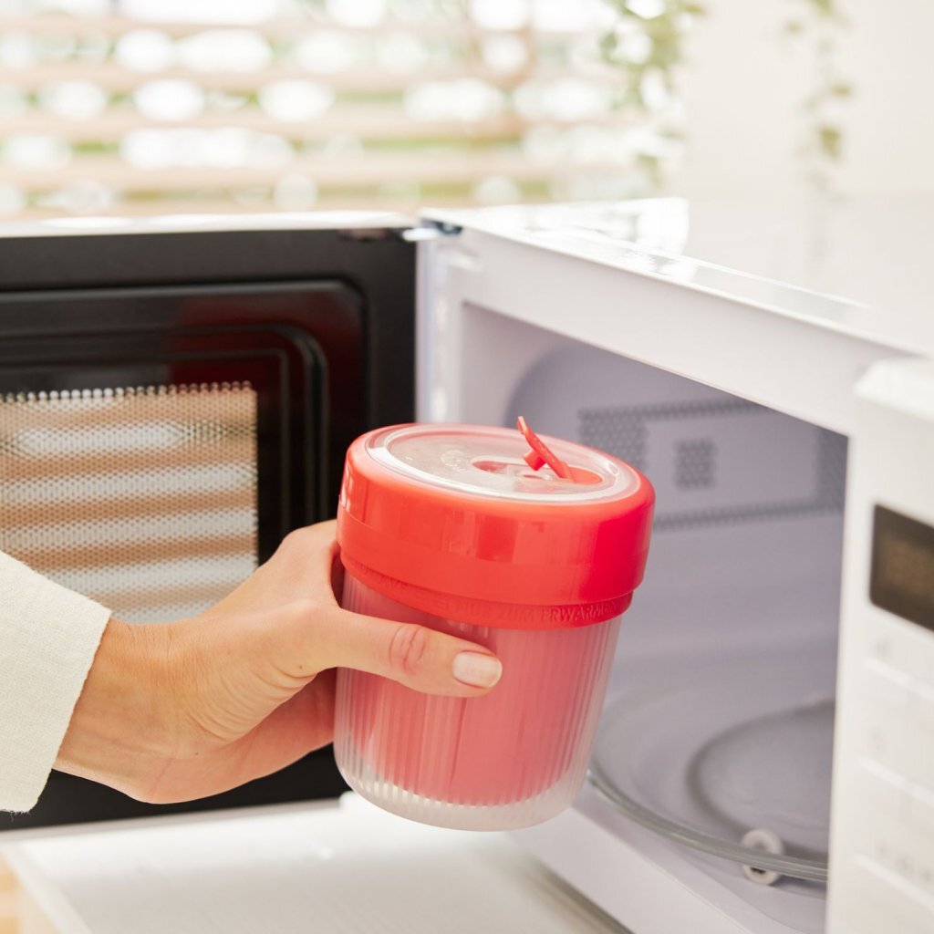 Rotho Memory Thermosbeker + Lepel 0.5L Rood - Image 2