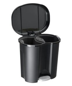 Alternative view of Rotho PILA Pedaalemmer Afvalscheider 2x10L Zwart