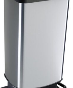 Rotho Paso Pedaalemmer 40L Zilver Metallic