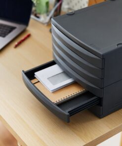 Alternative view of Rotho Quadra Ladenbak met 6 Dichte Lades A4 Antraciet