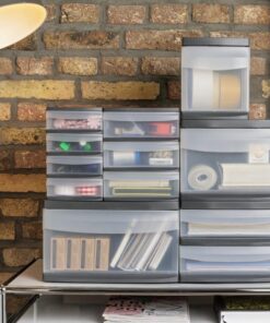 Alternative view of Rotho SYSTEMIX Design Ladekast met 2 Lades 39.5x25.5x20.3 cm Antraciet