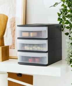 Alternative view of Rotho SYSTEMIX Design Ladekast met 3 Lades 26.5x19.2x23.3 cm Antraciet