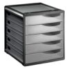Rotho Spacemaker Bureau Ladenbak 5 Dichte Lades Transparant