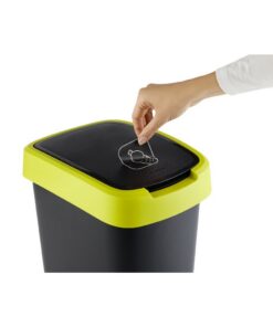 Alternative view of Rotho Twist Afvalbak 10L Lime/Antraciet