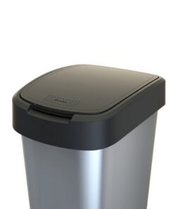 Alternative view of Rotho Twist Afvalbak 50L Zilver/Metallic