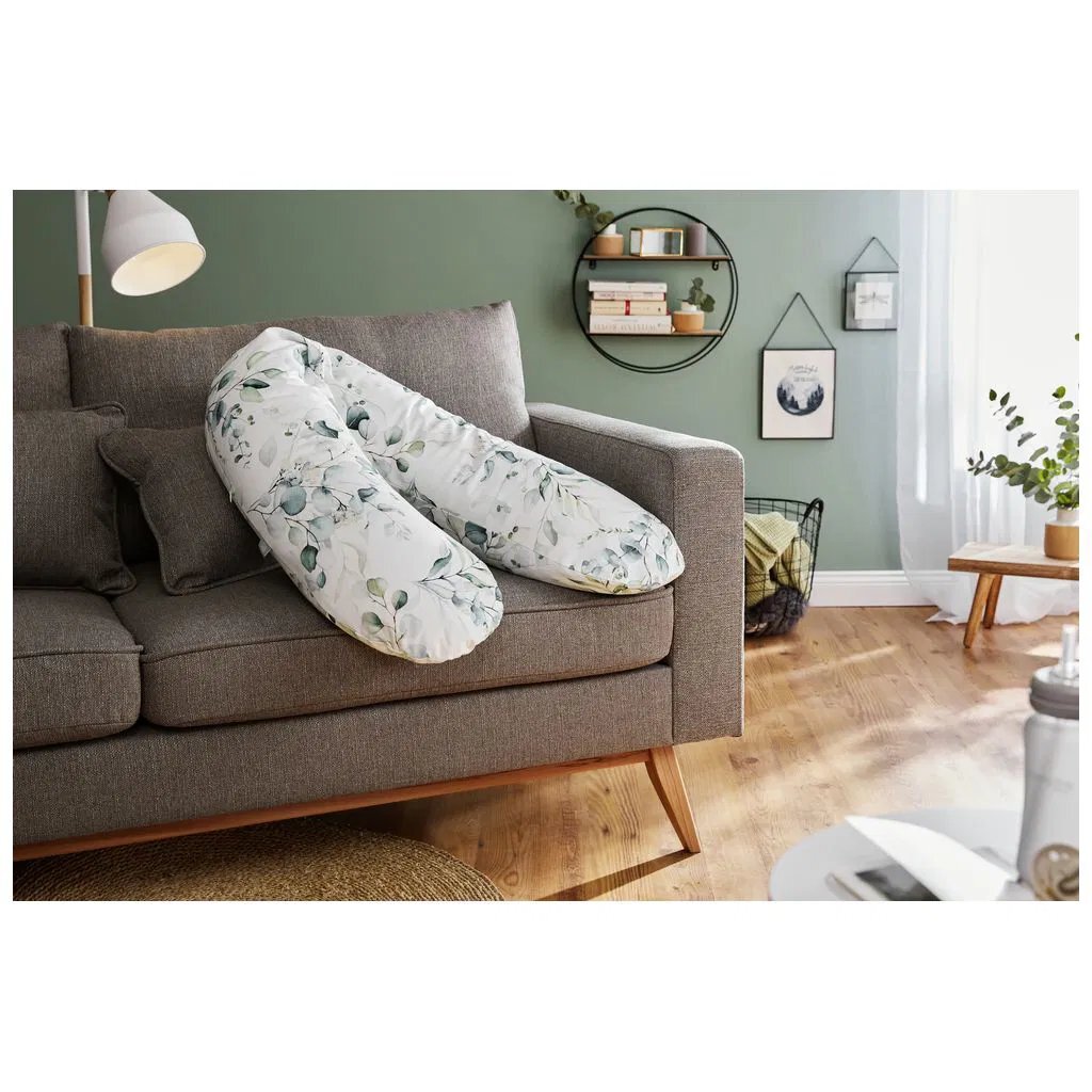 Rotho Voedingskussen Bladeren Motief 190x35 cm Groen/Wit - Image 2