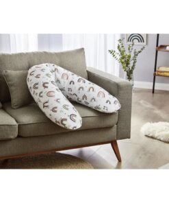 Alternative view of Rotho Voedingskussen Regenboog Motief 190x35 cm Wit