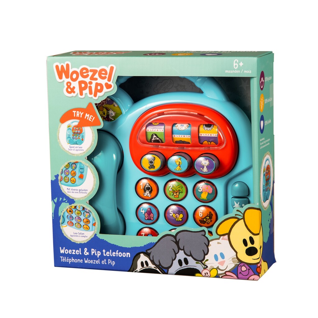 Rubo Toys Woezel en Pip Telefoon met Geluid - Image 5