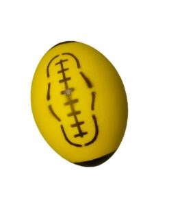 Rugby Bal Foam 18 cm Geel