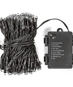 Alternative view of S.I.A. Batterij LED Verlichting 48 LEDs 350 cm Warm Wit Licht Zwart