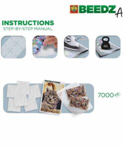 Alternative view of SES Creative Beedz Art Strijkkralen Kitten 45.5x30 cm 7000 Stuks