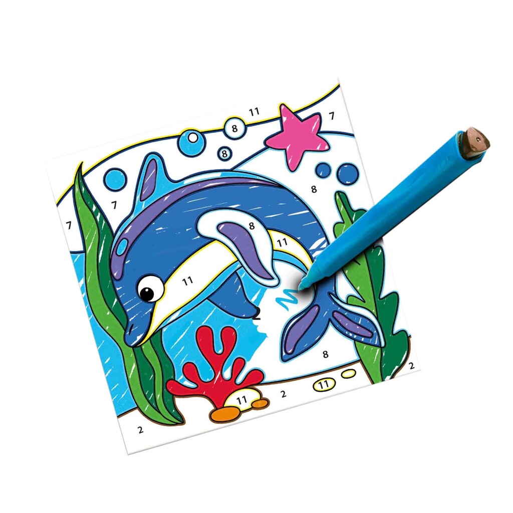 SES Creative Kleuren op Nummer Driehoek Grip Stiften - Image 3