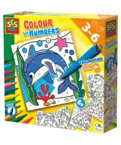 SES Creative Kleuren op Nummer Driehoek Grip Stiften