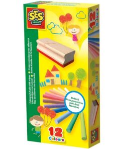 Alternative view of SES Creative Kleurkrijtjes met Wisser 12 Stuks