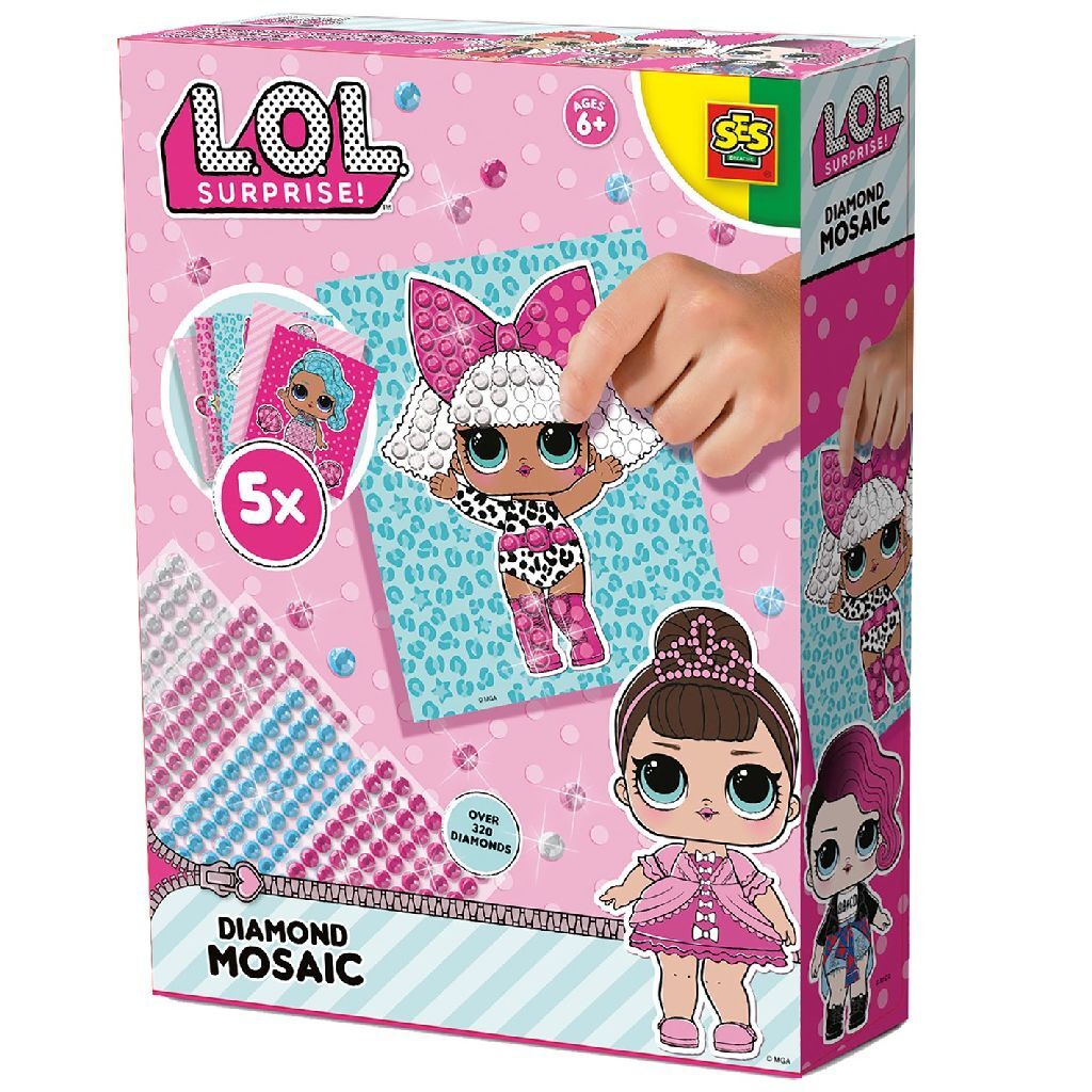 SES Creative L.O.L. Surprise Diamant Mozaïek