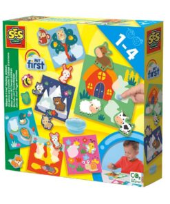 SES Creative My First Waar Woon Ik? Dieren Plakken