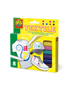 SES Creative Textielstiften 8 Stuks