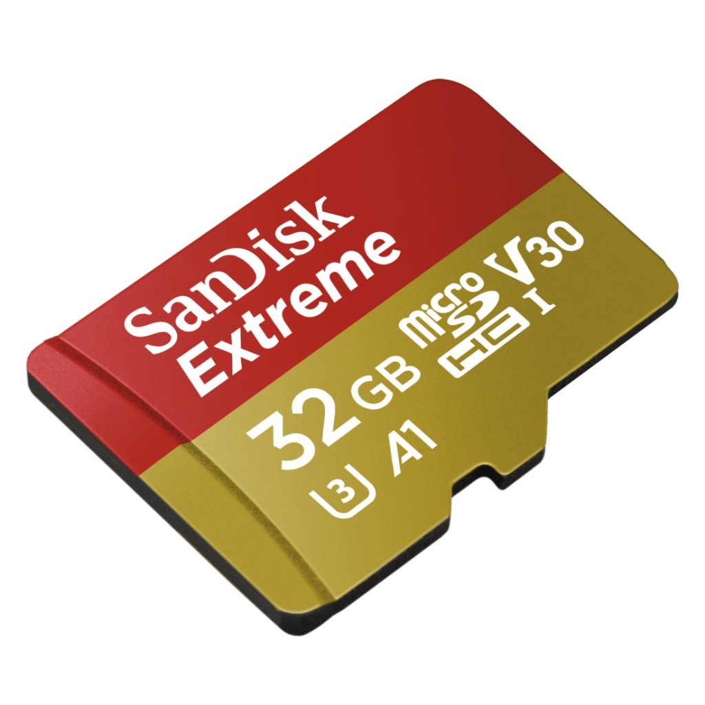 Sandisk MicroSDXC Extreme 32GB (A1/ V30/ U3/ UHS-I/ Cl.10/ R100/ W60)+Ad.Act.Cam - Image 4