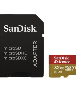 Sandisk MicroSDXC Extreme 32GB (A1/ V30/ U3/ UHS-I/ Cl.10/ R100/ W60)+Ad.Act.Cam