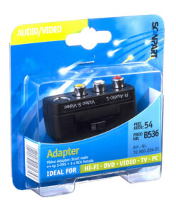 Alternative view of Scanpart Adapter 3xtulp En Svhs En Schakelaar