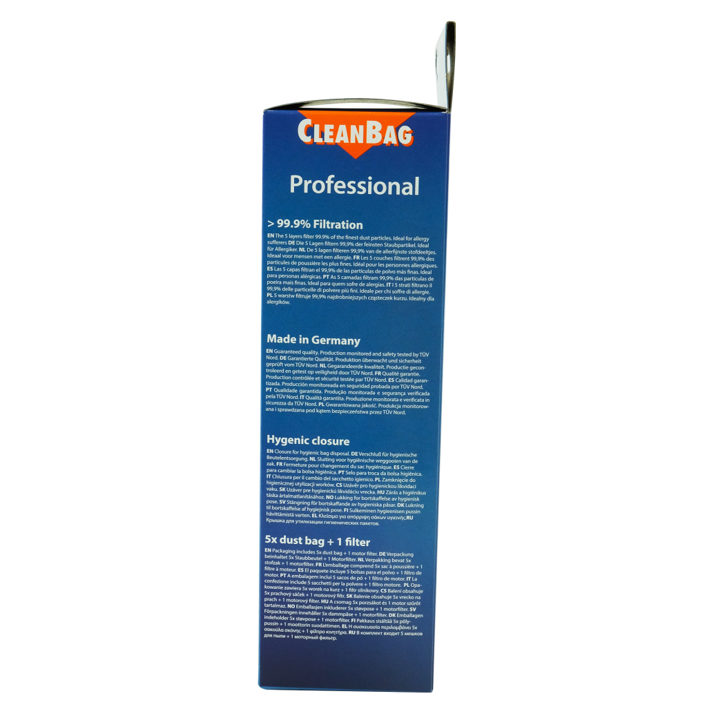 Scanpart CleanBag Stofzak M 157 MIE PRO Miele 5 Stuks - Image 4