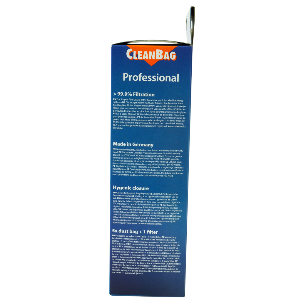 Scanpart CleanBag Stofzak M 158 MIE PRO Miele 5 Stuks - Image 4