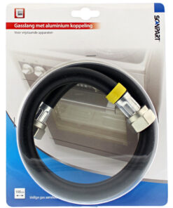 Scanpart F122 Gasslang 100cm ALU Koppeling