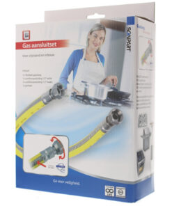 Scanpart Gas Aansluit Set Rvs-flexibele 75cm