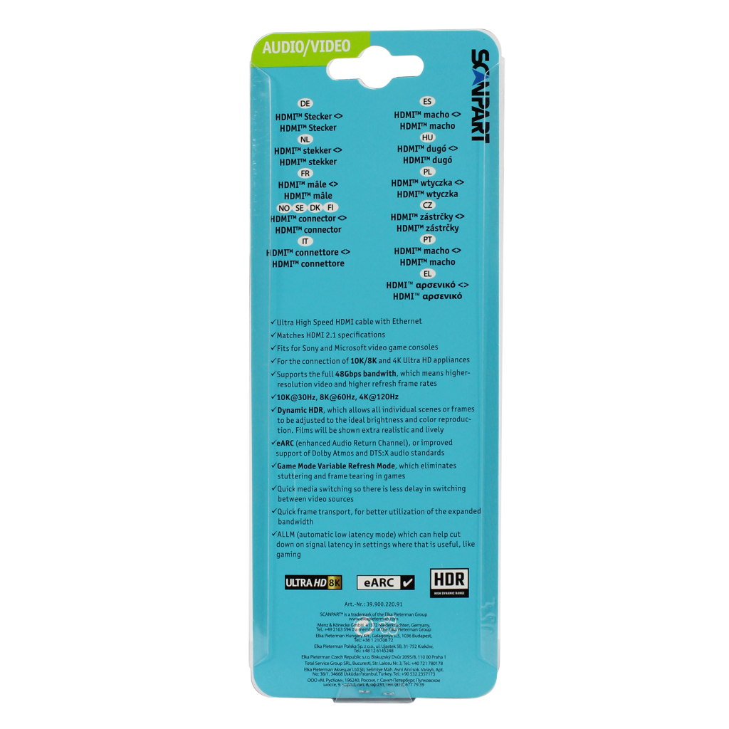 Scanpart Hdmi Kabel U.h. Speed 2.1 1,0m - Image 3