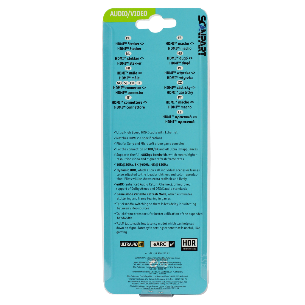 Scanpart Hdmi Kabel U.h. Speed 2.1 2,0m - Image 3