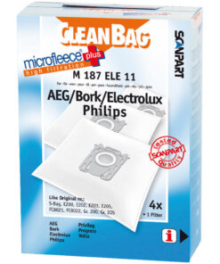 Scanpart M187ELE11 Microfleece+ S-Bag Stofzak 4stuks