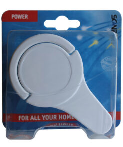 Scanpart Stekker Met Ra Plat Haaks Wit