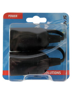 Alternative view of Scanpart Verhuisfitting E27 Zwart 2 Stuks