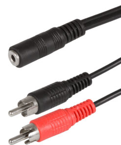 Alternative view of Scanpart Verloopkabel 3.5s(f)-2tulp(m) 0.2m