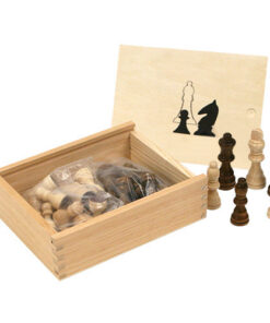 Alternative view of Schaakstukken In Kistje 77mm