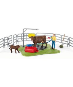 Alternative view of Schleich Happy Cow Wash Speelset