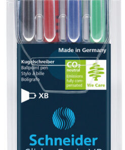 Schneider S-151294 Balpen Slider Basic XB Etui A 4 Stuks W.v. 1 Gratis