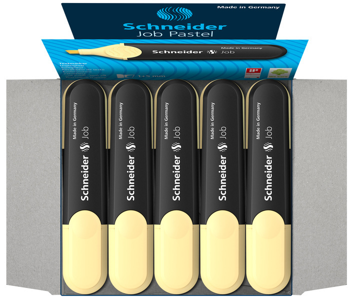 Schneider S-1525 Tekstmarker Job Pastel Kleur Vanille - Image 5