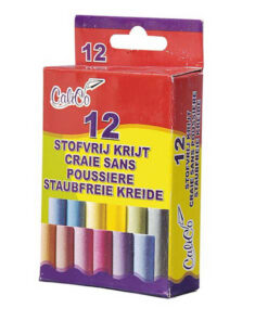 Schoolbord Krijtjes Kleur 12 Stuks