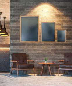 Alternative view of Seco SE-CHALKA2 A2 Krijtbord met Lijst Hout/Zwart