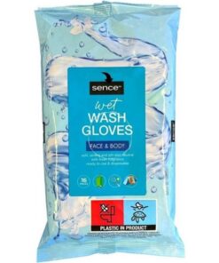Sence Wegwerp Natte Washandjes 16 Stuks