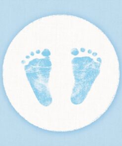 Servetten Baby Voetjes Jongen 25 cm 20 Stuks