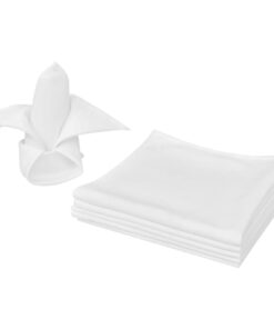 Servetten wit 10 stuks 50 x 50 cm