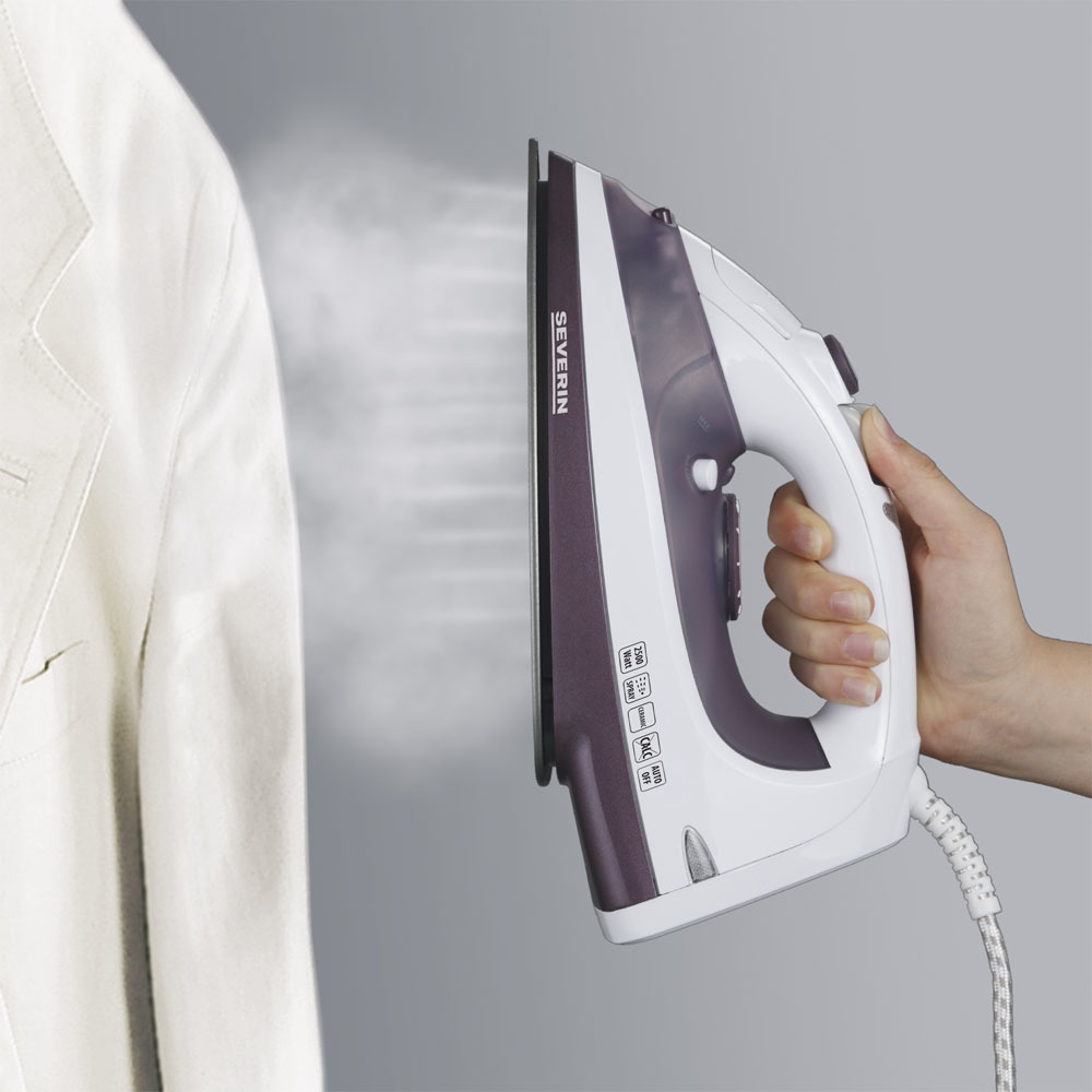 Severin BA3210 Stoomstrijkijzer 2500W Wit/paars - Image 2