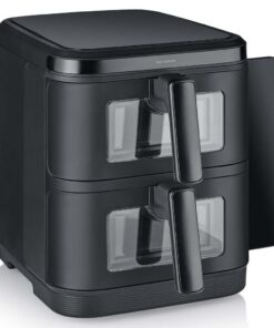 Severin Severin S-Fry Duo Stack Heteluchtfriteuse 2x5.5L 2800W Zwart