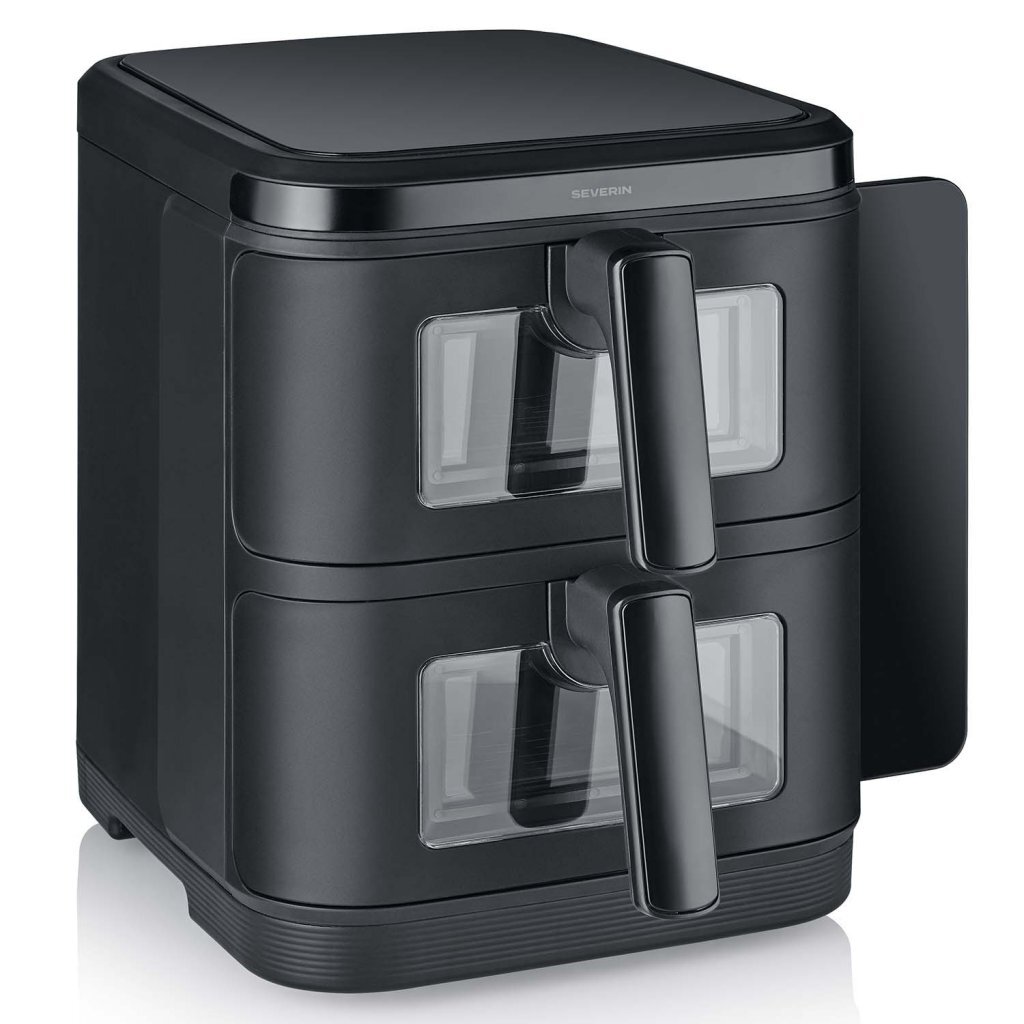 Severin Severin S-Fry Duo Stack Heteluchtfriteuse 2x5.5L 2800W Zwart
