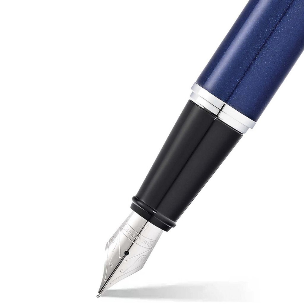 Sheaffer SF-E0934143 Vulpen 300 F Glossy Blue Chrome Plated - Image 2
