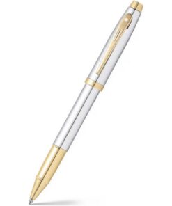 Sheaffer SF-E1934051 Rollerball 100 M Bright Chrome Gold Tone