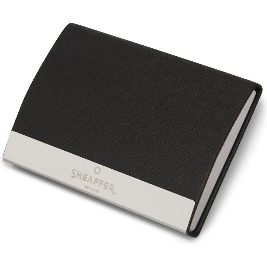 Sheaffer SF-G2933851-3 Balpen 100 M Giftset Glossy Black Lacquer Chrome Plated + Visitekaarthouder - Image 2